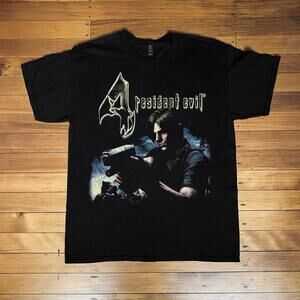 Black Resident Evil 4 Cotton T-Shirt